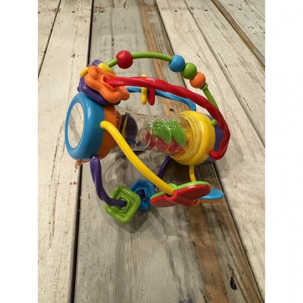 Baby Activity Colorful Wire maze Rattle w/nonglass mirror Busy Baby Learning